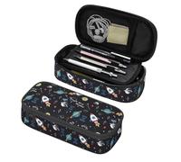amazingtr Star Moon Sun Cartoon Pencil Case Organizer Big Capacity Pencil Pouch Stationery with Zipper School Supplies Pencil Bag for Girls Boys Office