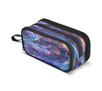 amazingtr Tropical Hawaiian Hibiscus Flowers Pencil Case Box Boys Girls Large Pencil Pouch Zipper Compartments Big Capacity Stationery Pen Bag for Kids Teens Adults School