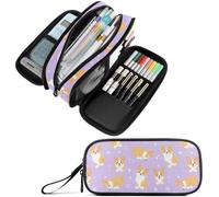 amazingtr Western Rodeo Boho Cactus Skull Cowboy Boots Large Pencil Bag Storage Pen Case Makeup Pouch Stationery Bag for School College Office Organizer