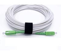Amazinnov® - 10 m Fibre Optic FTTH Cable for Orange Livebox, SFR and Bouygues Bbox, SC/APC to SC/APC Simplex Single-Mode OS2 9/125μm LSZH, White