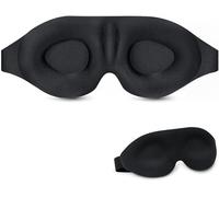 AMAZKER Sleep Eye Mask for Men Women 3D Contoured Cup, Concave Molded, Block Out Light, Molded Soft Comfort Eye Shade with Adjustable Strap for Travel Yoga Nap 2