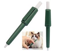 Amazleer 2-piece tick sling set, practical tick remover for dogs, cats and horses, tick tweezers and tick lasso for effective tick removal for nymphs and adult ticks (green)