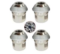 Amazleer 4 Pcs Alloy Wheel Nuts for Ford Focus, Fiesta, Kuga - M12 x 1.5mm High-Strength Solid Car Wheel Nuts, OEM 1366029 1454051 Compatible with Ford Fiesta, Focus, Mondeo, Fusion (4)