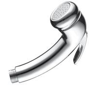 Amazleer High Pressure Shower Head with On/Off Button, 1/2" Thread Handheld Shower Head Replacement Plated Water-Saving Shower Head for Bathrooms, RVs, Pet Cleaning, Hair Salons (1)