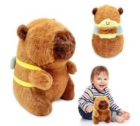 Amazluck Capybara Plush Toy, Capybara Teddy 23cm Cute Adorable Stuffed Animal Soft Toy Cartoon Kawaii Stuffed Doll Birthday Party Christmas Toys Gifts for Girls Kids All Ages