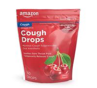 Amazon Basic Care Cherry Cough Drops 160 count (Previously SoundHealth)