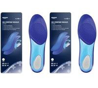 Amazon Basic Care Gel Everyday Insoles, Size 36/41, Blue (Pack of 2)