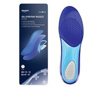 Amazon Basic Care Gel Everyday Insoles, Size 41/47, Blue
