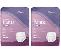 Amazon Basic Care Lady Pants Discreet Large - 40 Count (8 Packs of 10), White