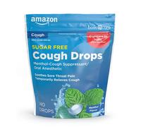 Amazon Basic Care Sugar Free Menthol Cough Drops 140 count (Previously SoundHealth)