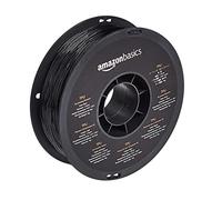 Amazon Basics 1 kg Spool of 3D Printer Filament with Diameter of 1.75 mm (+/- 0.05 mm), Black