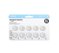 Amazon Basics 10-Pack CR2032 Lithium Coin Cell Battery, 3 Volt, Long Lasting Power, Mercury-Free