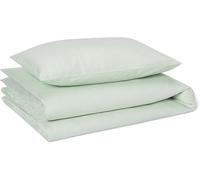 Amazon Basics 100% Organic Cotton Kids Bedding Set, Reversible Toddler Cot Bed