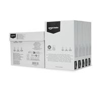 Amazon Basics 100% Recycled Copy Paper A4 80gsm 2500 Sheets (5 Reams) Natural White