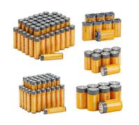 Amazon Basics 108-Pack Alkaline Battery Super Value Pack - 48 AA + 36 AAA + 8 C + 8 D + 8 9Volt