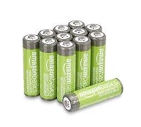 Amazon Basics 12-Pack Rechargeable AA NiMH High-Capacity Batteries, 2400 mAh, 1.2V, Recharge up to 400x Times, Pre-Charged