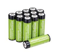 Amazon Basics 12-Pack Rechargeable AA NiMH Performance Batteries, 2000 mAh, 1.2V, Recharge up to 1000x Times, Pre-Charged