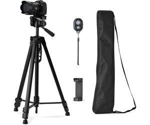 Amazon Basics 127cm/50inch Camera Tripod, Lightweight, with Bag, Adjustable Heig