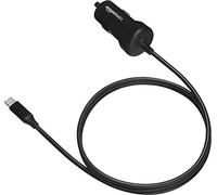 Amazon Basics 12W (5V, 2.4A) Car Charger with Lightning Cable (Straight) for iPhone and Apple Devices, 3 ft - Black