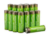 Amazon Basics 16-Pack Rechargeable AA NiMH High-Capacity Batteries, 2400 mAh, 1.2V, Recharge up to 400x Times, Pre-Charged