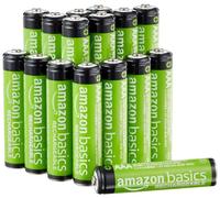 Amazon Basics 16-Pack Rechargeable AAA NiMH Performance Batteries, 800 mAh, 1.2V, Recharge up to 1000x Times, Pre-Charged