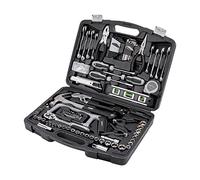 Amazon Basics 173-Piece General Household Hand Tools Set, Alloy Steel, Non-Slip Handles, Blow-Moulded Case, 42.9 x 32.2 x 8.5 cm, for Home Repair & Maintenance