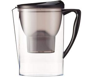 Amazon Basics 2.3L (4 Pints) Water Filter Jug with 1x30 Days Cartridge, BPA Free, Black
