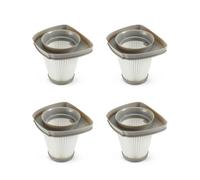 Amazon Basics 2-in-1 Corded Stick Vacuum Washable Replacement Filters, 4-Pack, Cool Grey