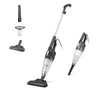 Amazon Basics 2-in-1 Corded Upright Vacuum Cleaner, ECO Motor, HEPA filtration, Lightweight Stick, Black
