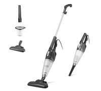 Amazon Basics 2-in-1 Corded Upright Vacuum Cleaner, Lightweight Stick, Black