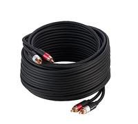 Amazon Basics 2-Male RCA Audio Cable - 33 ft (10 m), Black