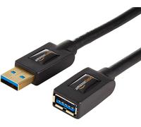 Amazon Basics 2-Pack USB-A 3.0 Extension Cable, 4.8Gbps High-Speed, Male to Fem