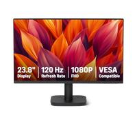 Amazon Basics 23.8-inch Computer Monitor, 120Hz, FHD 1080P, HDMI, DP, VGA, VESA Compatible, Black, for Office and Home