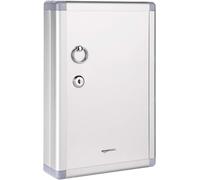 Amazon Basics 24 Key Position Cabinet lock Box, Silver, 31.8 D x 21.6 W x 2.5 H