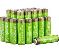 Amazon Basics 24-Pack Rechargeable AA Nimh High-Capacity Batteries, 2400 Mah, 1.