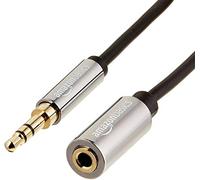 Amazon Basics 3.5mm Extension Cable, Male to Female, Aux Adapter for Headphones, Black