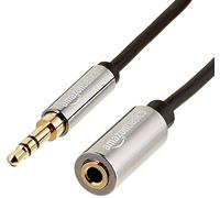 Amazon Basics 3.5mm Extension Cable, Male to Female, Headphone Aux Adapter, 1.8 m, Black
