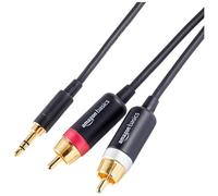 Amazon Basics 3.5mm to RCA Audio Cable, 4.6 m, Black