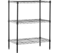 Amazon Basics 3-Shelf Narrow Storage Unit With Height Adjustable Shelves and Le
