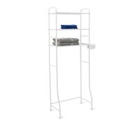 Amazon Basics 3 Tier Bathroom Over the Toilet Storage Organizer with Paper Holders, 35 x 81 x 165 cm, White