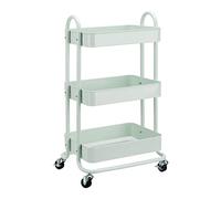 Amazon Basics 3-Tier Rolling Utility or Kitchen Cart - Mint Green