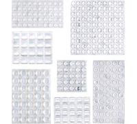 Amazon Basics 300 Piece Clear Self-Adhesive Rubber Bumpers Pads, 17.5 x 11.4 x