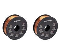 Amazon Basics 3D Printer Filament, 1.75 mm, 1 kg Spool (2.2 lbs), Silk Copper (Pack of 2)