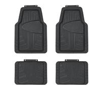 Amazon Basics 4-Piece All-Season Rubber Floor Mat for Cars, SUVs and Trucks, Black