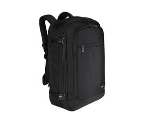 Amazon Basics 40L Travel Backpack, Cabin Hand Luggage (51x38x20cm), Padded Straps, 17" Laptop Compartment, Organized Pockets - Black