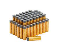 Amazon Basics 48-Pack AA Alkaline High-Performance Batteries, 1.5 Volt, 10-Year