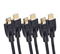 Amazon Basics 4K HDMI Cable 0.9m, 3 pack 18Gbps High Speed with Ethernet, 4K...