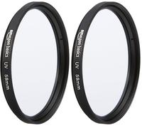 Amazon Basics 58 mm Circular UV Protection Filter for Clearer Pictures, Protects from Dust, Dirt and Scratches (Pack of 2)