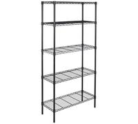 Amazon Basics 5Shelf Adjustable Heavy Duty Wide Storage Shelving Unit 350 lbs loading capacity per shelf Steel Organizer Wi