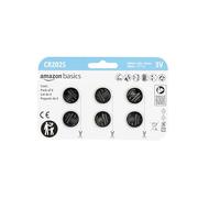 Amazon Basics 6-Pack CR2025 Lithium Coin Cell Battery, 3 Volt, Long Lasting Power, Mercury-Free